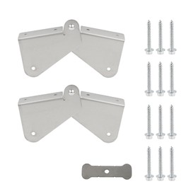 KUMGROT 4 pcs Gutter Extension Hinge Gutter Downspout Hinge Downspout Extension Flip-Up Zip Hinge with Screws Rain Gutters Accessories Downspout Extension Hinge Installation on Downspout