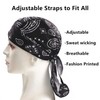 GUIFIER 4 Stück Bandana Cap Kopftuch mit Schirm, Atmungsaktiv Radmütze