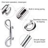 Double Hook with Snap Hook, 8 Pack 3.5 Inch Double