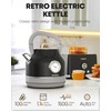 Amaste Electric Kettle, Retro Electric Tea Kettle With Thermometer, 57