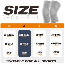 Pack of 2 Knee Brace Women's Osteoarthritis, Knee Support Men Sports, Knee Sleeves, Knee Bandage Knee Pads for Knee Brace Sports, Meniscus Knee Bandages, Knee Support, Knee Bandage, Splint Knee