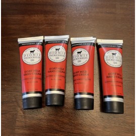 Dionis Goat Milk Hand Cream for Dry Hands PEPPERMINT TWIST 1 oz. X 4 Tubes
