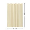 ALYVIA SPRING Cream Fabric Shower Curtain Liner Waterproof - Soft