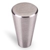 Leonard Furniture Knobs Diameter 16 mm Brushed Stainless Steel Pack