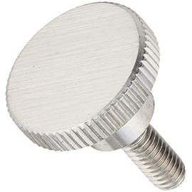 TRUSCO(トラスコ) ローレットノブ 段付 オネジ・ステンレス製 外径16×ネジM4 TKKBT-M4X10S