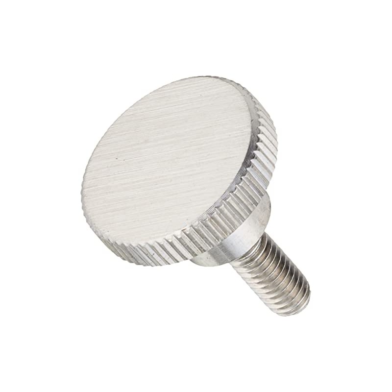 TRUSCO(トラスコ) ローレットノブ 段付 オネジ・ステンレス製 外径16×ネジM4 TKKBT-M4X10S