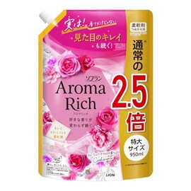 Lion Soflan Aroma Rich Catherine Refill, Extra Large, 34.4 fl oz (950 ml) Refill, Softener