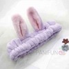 Purple Rabbit Face Washing Headband & Hair Turban Baby Face Washing Headband 3ea