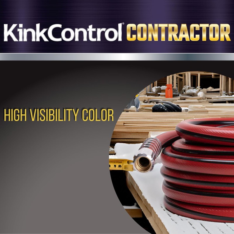 Kink Control Contractor Grade Hose with High Burst Strength, Spring