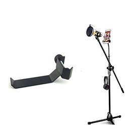 cellcase Negro Auriculares De Diadema Pandereta titular colgadero Clip Soporte para soporte de micró