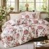 Floral Bedding King 100% Cotton Duvet Cover Set Botanical Comforter