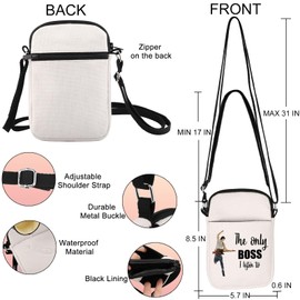 Bruce Fans Crossbody Bag Rock Music Lover Gifts The Only Boss I Listen To Music Album Crossbody Handbags (only boss UK)