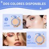LUSCOR Polvos Compactos Maquillaje, Polvos mate, polvos compactos con control