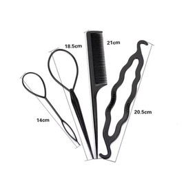 Set of 8 Arrangement Stick Stick Hair Comb, BetterJonny Stick Bite Shaping Pony Arrangement Stick Hair Comb DIY Groin Comb Hair Tool, Hair Pulling Tool, French Braid Ring