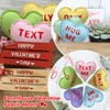 10 Pieces 5 Inches Valentines Stuffed Fabric Hearts Conversation Hearts