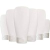 Wabmipe 150ml/5oz Clear Plastic Cosmetic Squeeze Bottles with Flip Caps,