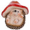 The Bridge Collection Mushroom Hedgehog Figurine - 3.25" Hedgehog with