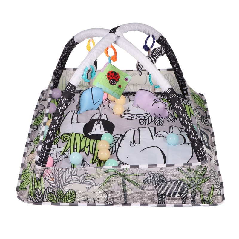 Portable Cozy Baby Gym Play Mat Square Wild Prairie Pattern
