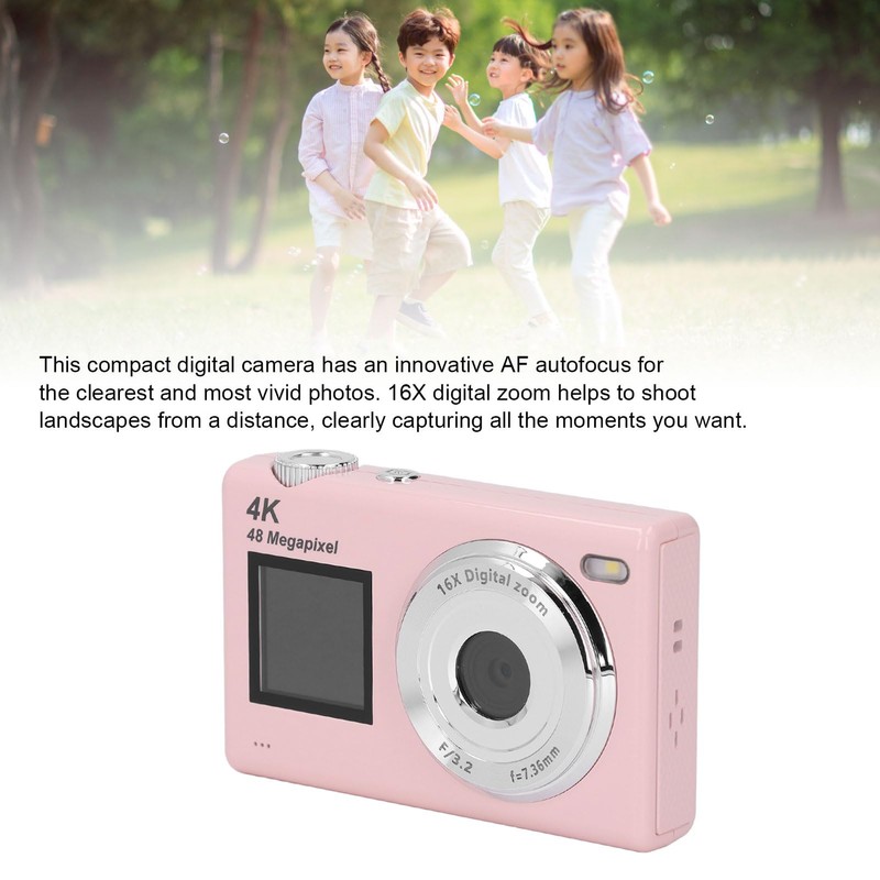 4K 48MP Digital Camera for Photography, Autofocus Vlogging Camera with
