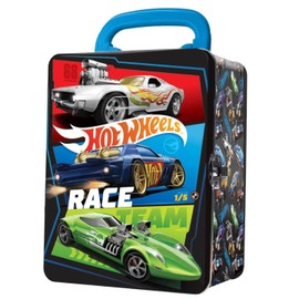 Hot Wheels 1:64 Scale cars Metal Car Carry Case I 18 Toy Storage & Organiser Gift for Collectors Kids Ages 3 Years Old Up 3D HW Race lid design (Cars not included)