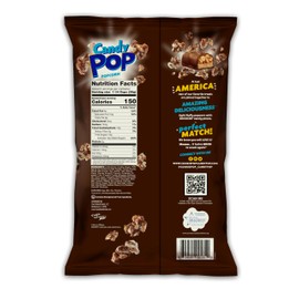CANDY POP Snickers Candy Coated Popcorn (5.25oz bags) Made with Real Snickers Candy Pieces - Pack of 6