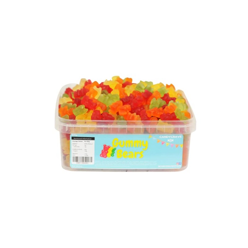 Monmore Confectionery Candycrave Gummy Bears 800g Tub