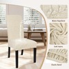 SearchI Waterproof Dining Room Chair Covers Set of 6, Stretch