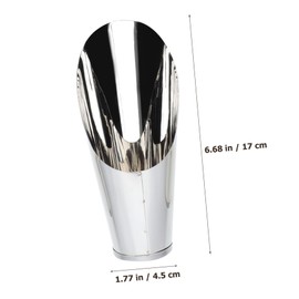 BESPORTBLE Stainless Steel Handheld Gardening Scoop for Planting and Transplanting Lightweight Soil Shovel Tool for Potted Plants and Vegetables and Comfortable Grip Design