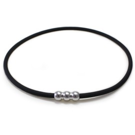 Elg Synapse Necklace (ZERO) Black x Silver EGSZN116 M (49 cm)