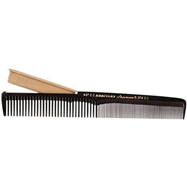 HERCULES SÄGEMANN - 627 CC | High Quality Hair Cutting Comb with Inset Cutting Blade | For Easy Thinning and Cutting Hair Transitions | Size: 7"