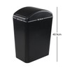 Oymlclivisa Black Plastic Swing Top Bin, 20 L Plastic Trash