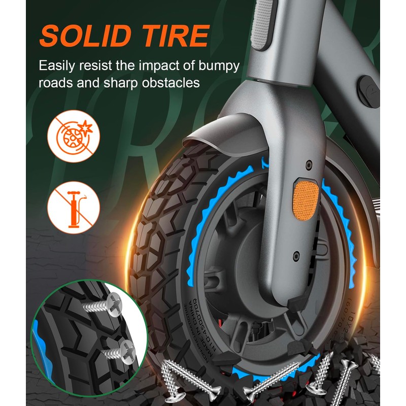 BANGTING 2PCS 60/70-6.5 Scooter Tire Tubeless - 10x2.50 Front or