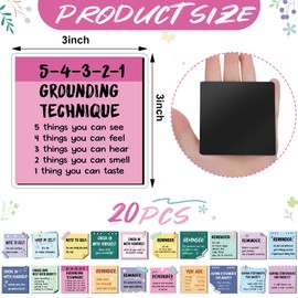 Copkim 20 Pcs Mental Health Magnets Motivational Daily Reminder Locker fridge Magnets Positive Affirmations Inspirational Magnets Mental Health Awareness Items for Home Office Classroom(Macaron)