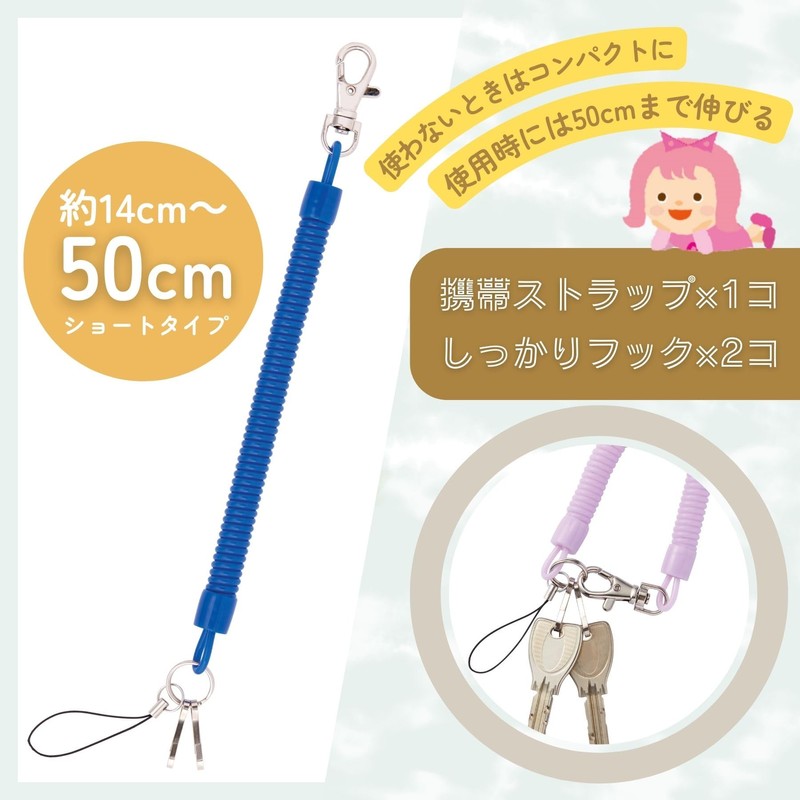 Raymei Fujii GLK1192V Colorful Kids' Key Chain, Violet