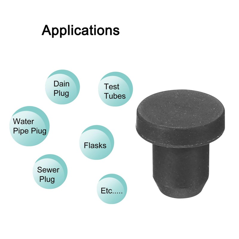 MECCANIXITY Silicone Rubber Solid Plug Soft Flexible Stoppers for 5-5.5mm