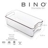 BINO | Stackable Storage Bins, Medium - 2 Pack |