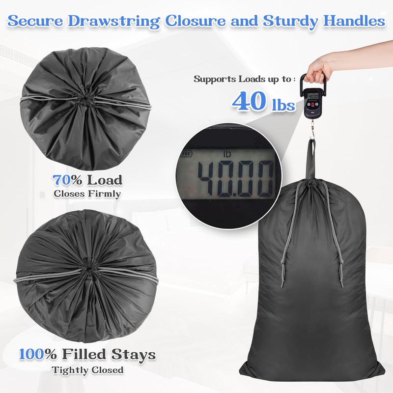 Extra Large Heavy Duty Laundry Bag for Dorm & Family