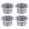 PATIKIL 3 Inch Duct Connector Flange, 4Pcs Metal Straight Pipe