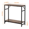 Livofloral Narrow Console Table, 29.5" Entryway Table with 2 Support