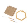 Punch Needle Kit Hex Hoop Glossy Frame Easy Operation Safe