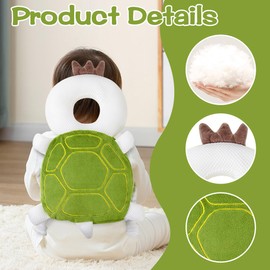 LOMUG Baby Head Guard Pillow Infant Safety Pads Back Protector Baby Safety Baby Backpack Toddler Headrest Back Protection Pillow