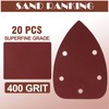 400 Grit Mouse Sander Sandpaper, Jamiikury 5 Hole Detail Sander