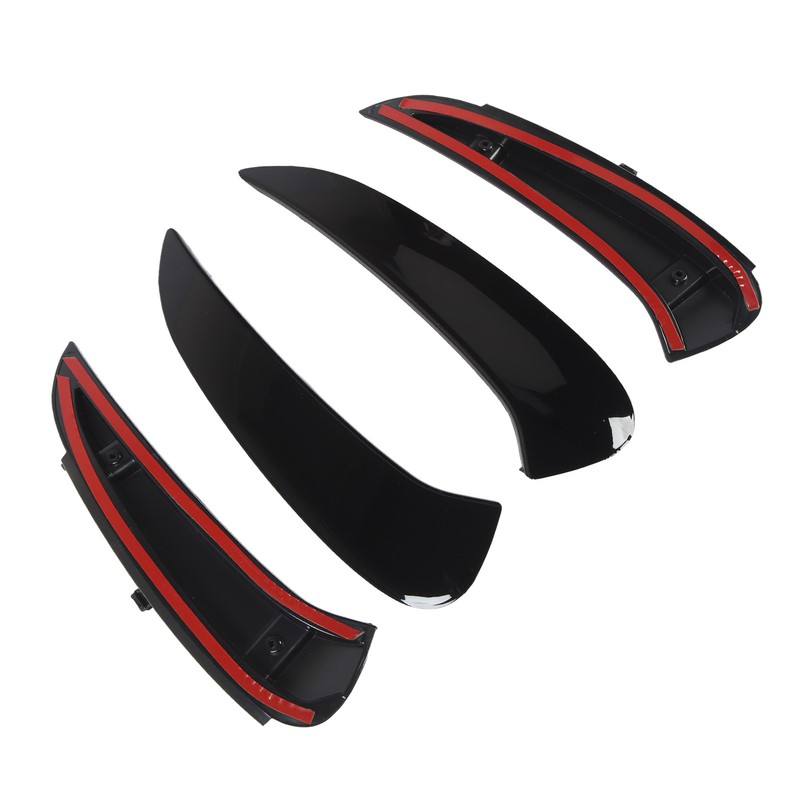 Pair of Rear Bumper Side Vent Spoiler Trim Left Right