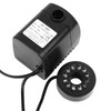 15W Small Fountain Pump with Light Adjustable Quiet Mini Submersible