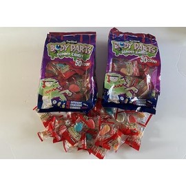 Assorted Gummy Body Parts Candy and Snacks Bundle, Variety Pack, Multiple Flavors