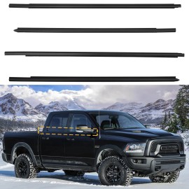 Gledewen Weatherstrip Window Moulding Trim Seal Belt Kit Compatible with Dodge Ram 150...