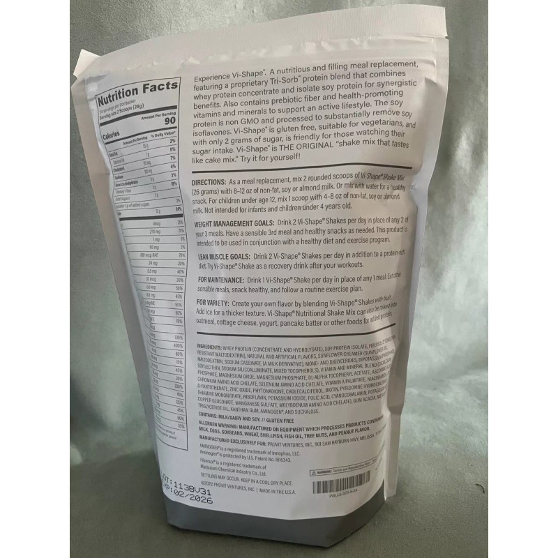 Visalus Vi Shape Nutritional Shake Mix (24 Servings) New Exp