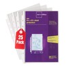 1InTheOffice Mini Binder Sheet Protectors 5.5 x 8.5, Top Loading,