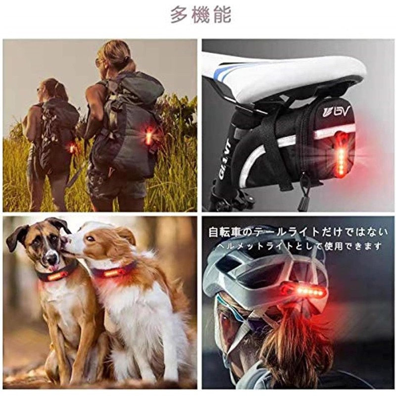 Volcano Eye Bicycle Tail Light, Set of 2, USB Charging