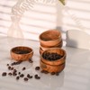 WEBHUSHI Acacia Wood Bowls: Handcrafted, Rustic, 6 Bowls of 3.75-inch,